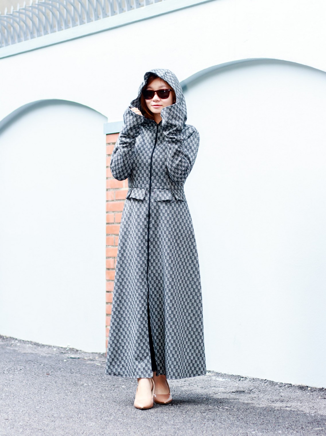 Áo chống nắng dáng dài Chữ M