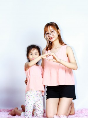 Áo sát nách người lớn Hồng M