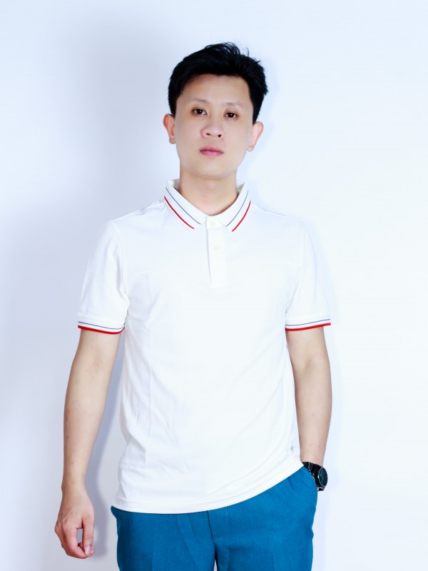 Áo Polo nam màu trắng size L