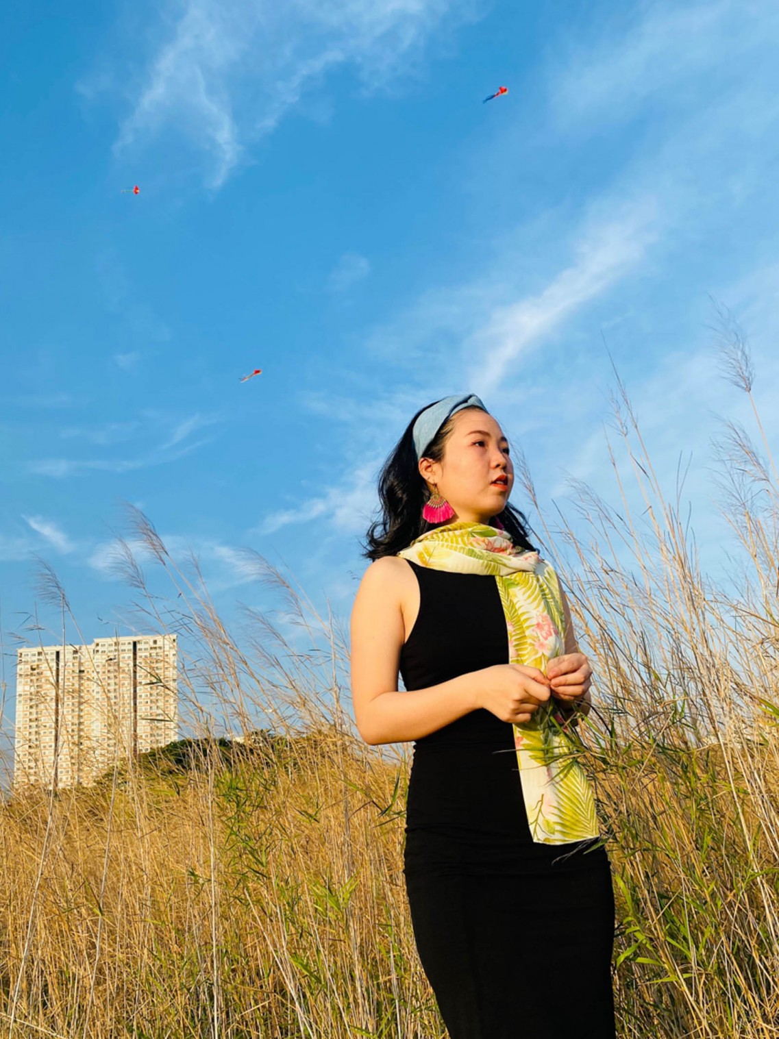 Khăn choàng Xanh lá 918