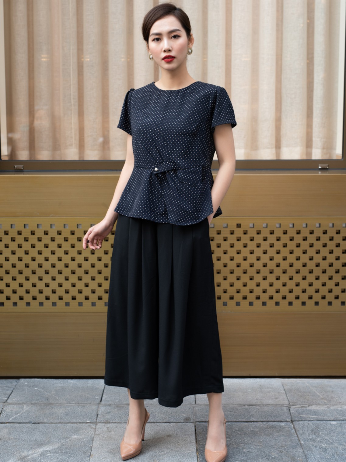 Bộ trung niên cổ vuông hoa dây 2XL