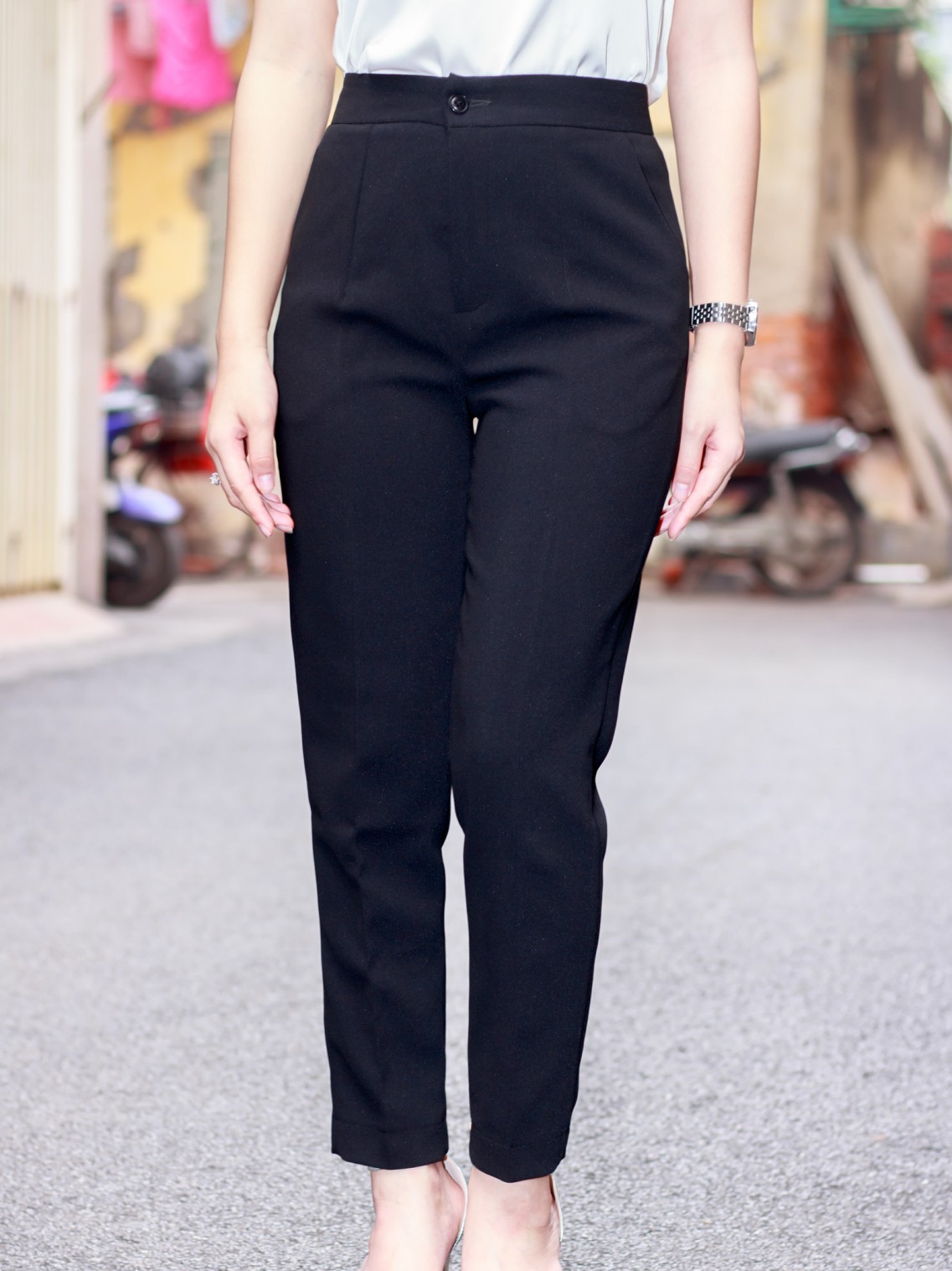 Áo Vest Blazer tay lỡ Đen S