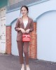 Áo Vest Blazer tay lỡ Nâu cafe M