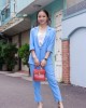 Áo Vest Blazer tay lỡ Xanh môn lợt M