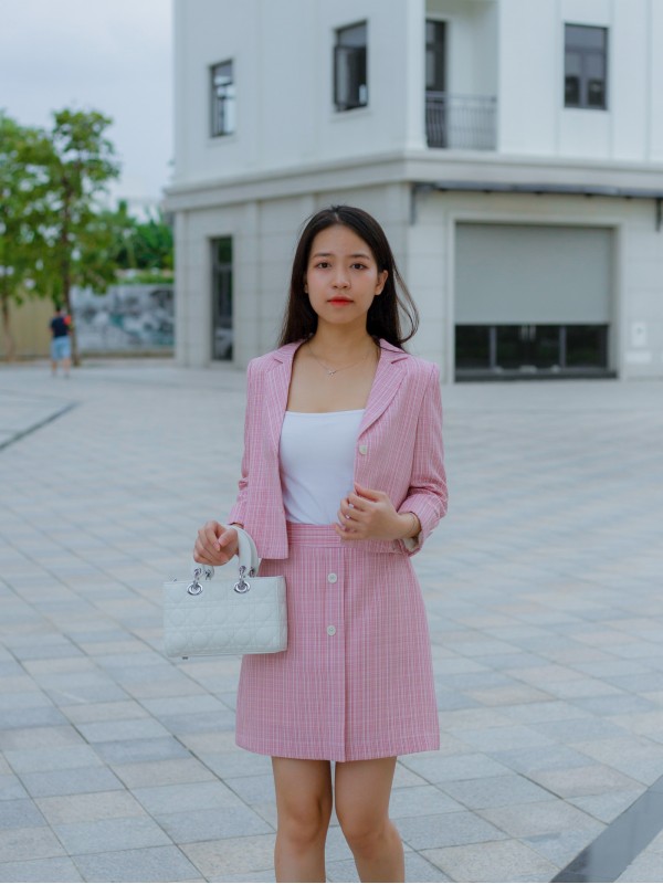 Áo Vest Limen Sọc Hồng M