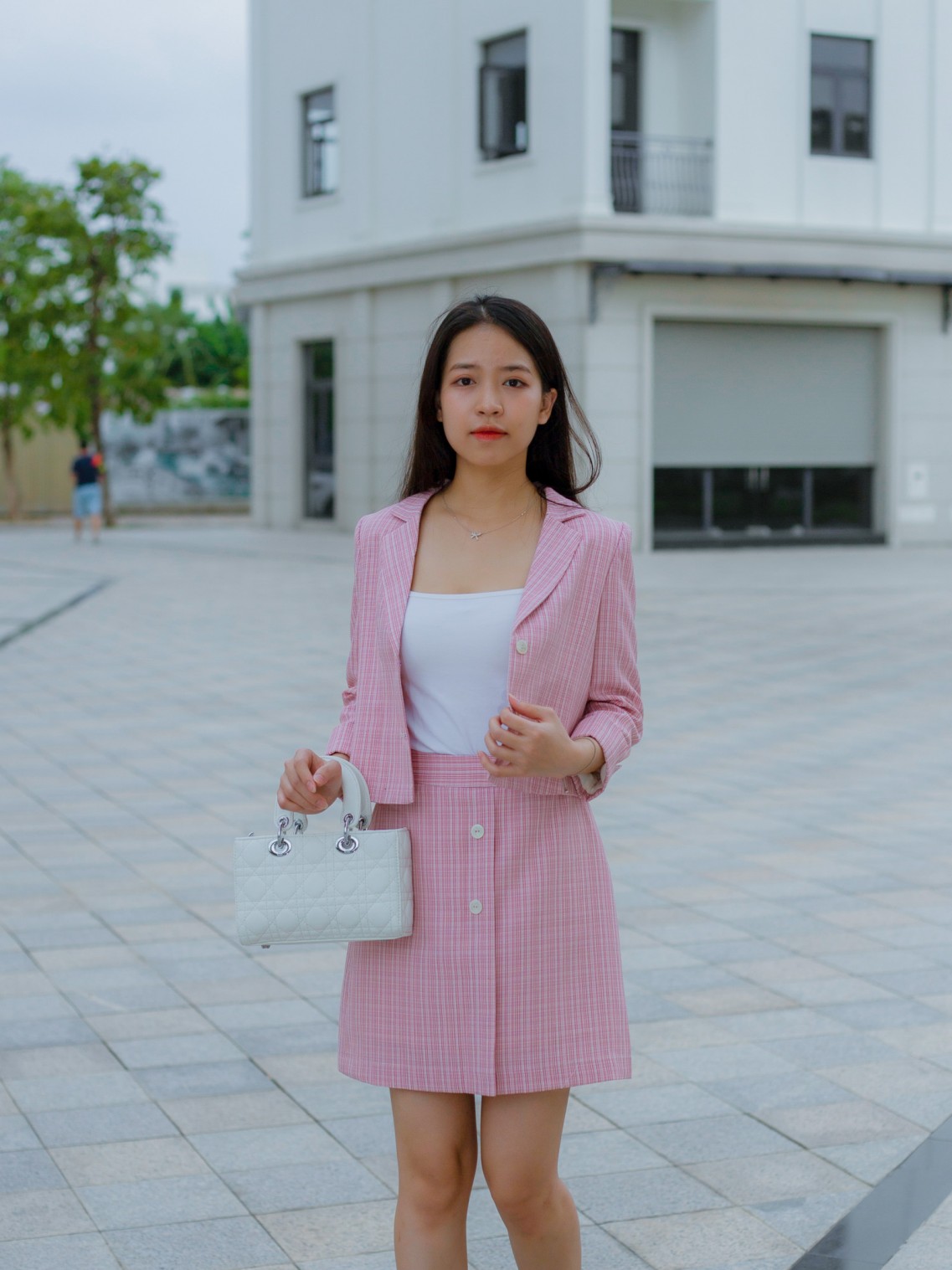 Áo Vest Limen Sọc Hồng S