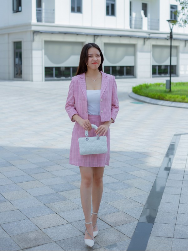 Áo Vest Limen Sọc Hồng XL