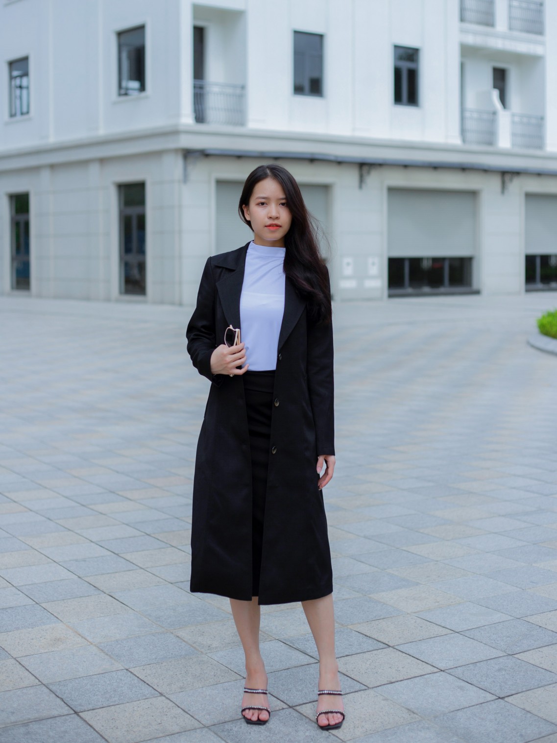 Áo Khoác dạ Limen Nữ Đen M