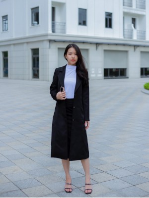 Áo Khoác dạ Limen Nữ Đen M