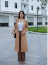 Áo Khoác dạ Limen Nữ Nâu S