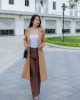 Áo Khoác dạ Limen Nữ Nâu XL