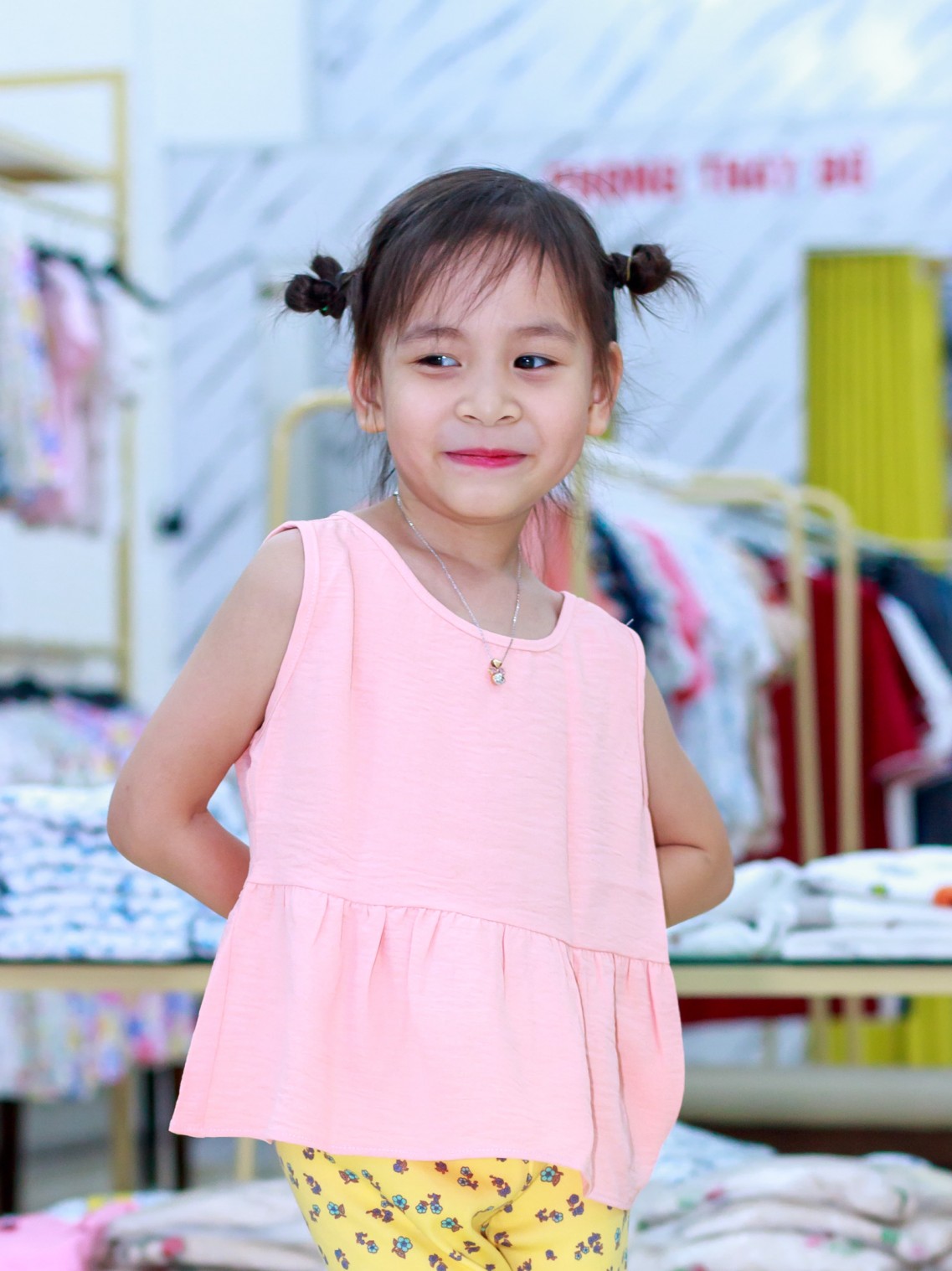 Áo sát nách Trẻ em Hồng 130