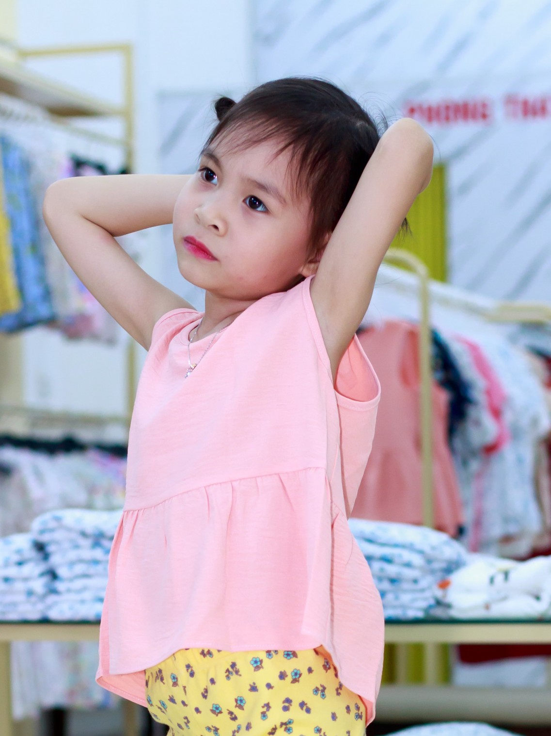 Áo sát nách Trẻ em Hồng 130