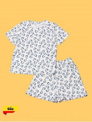 Bộ đồ trẻ em hình gấu Size 100