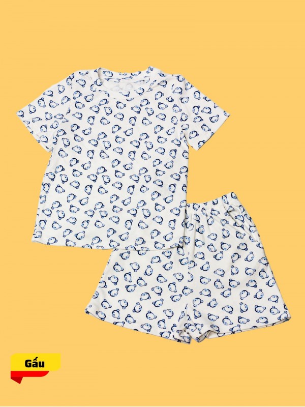 Bộ đồ trẻ em hình gấu Size 90