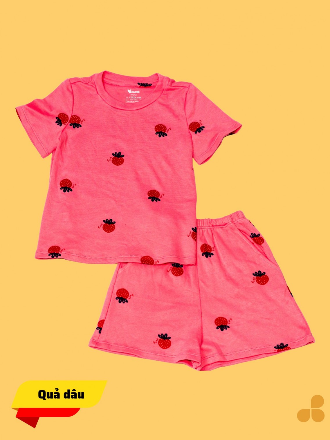 Bộ đồ trẻ em quả quả dâu Size 110