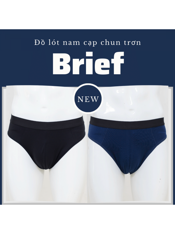 Quần lót nam Brief Cotton Xanh Đen XL
