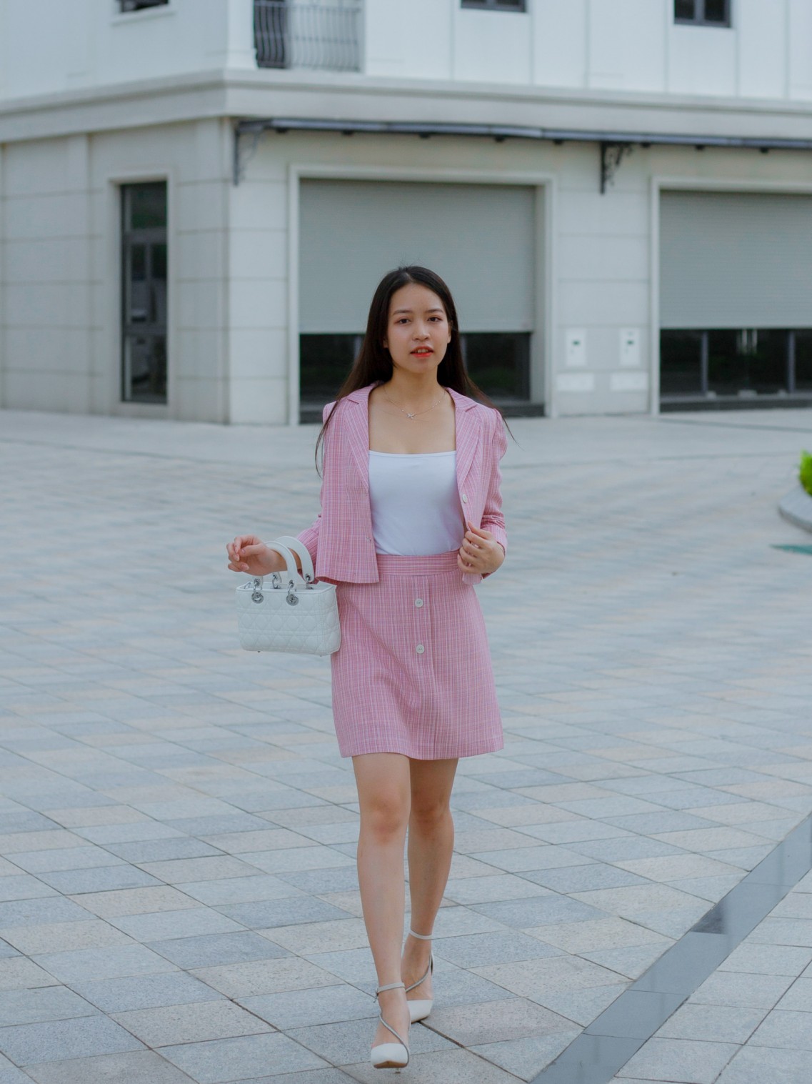 Chân váy Limen Dáng A Sọc Hồng S