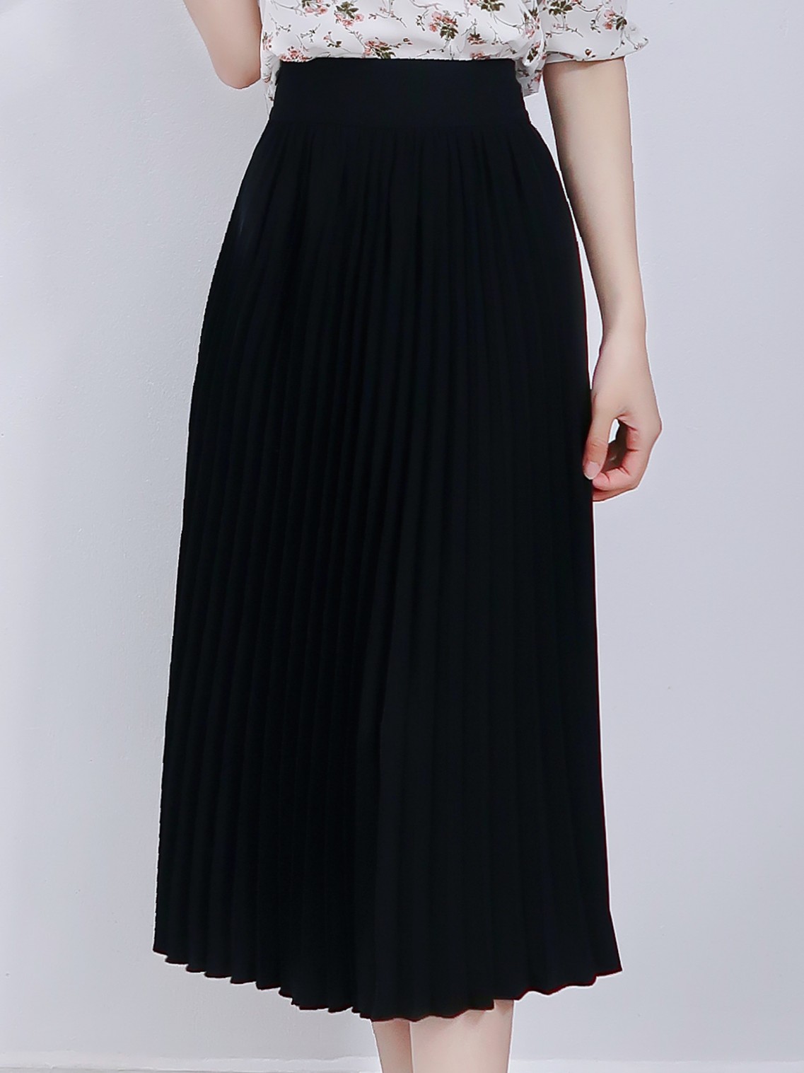 Chân váy Xếp ly Đen XL