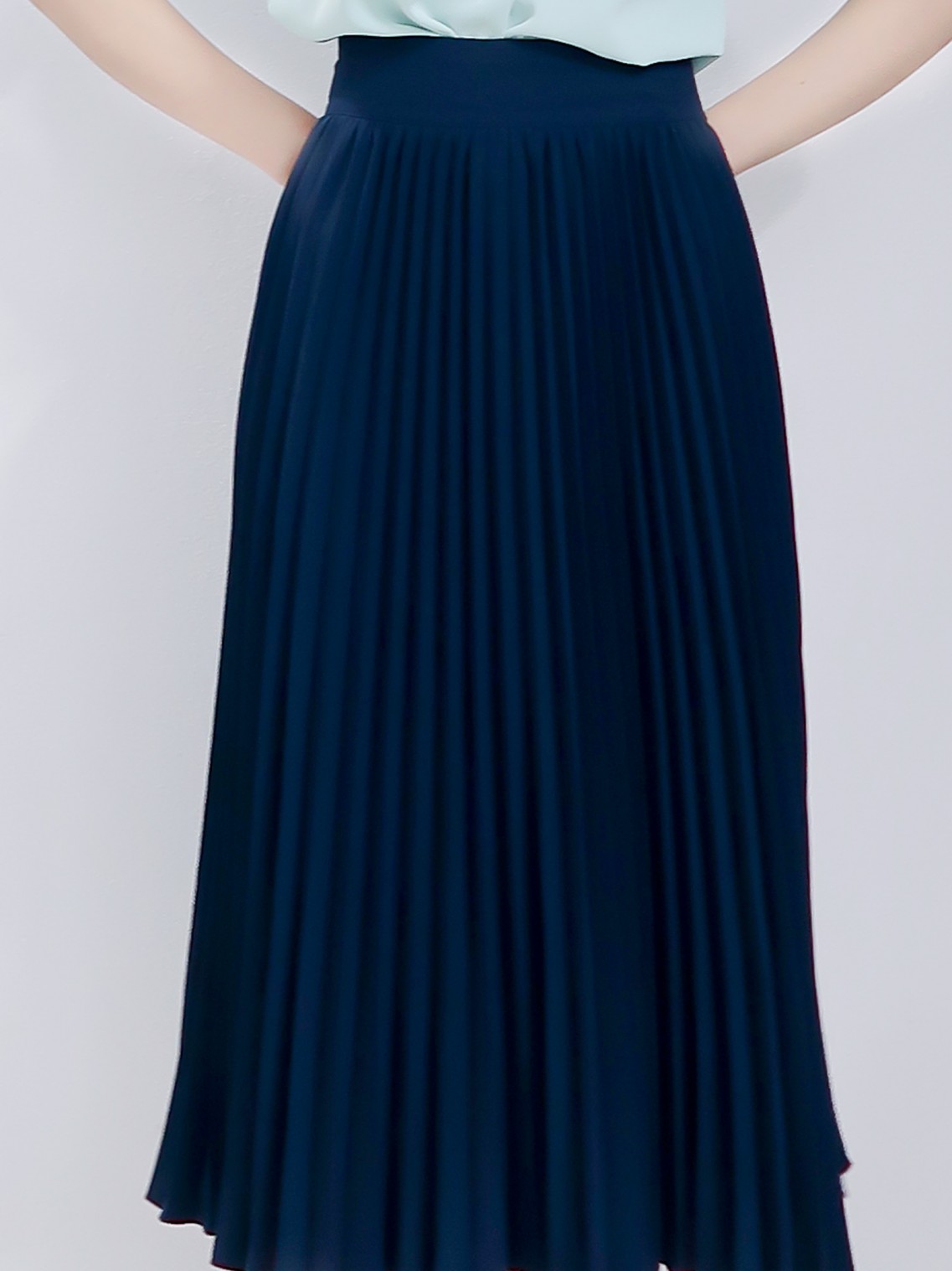 Chân váy Xếp ly Xanh than M