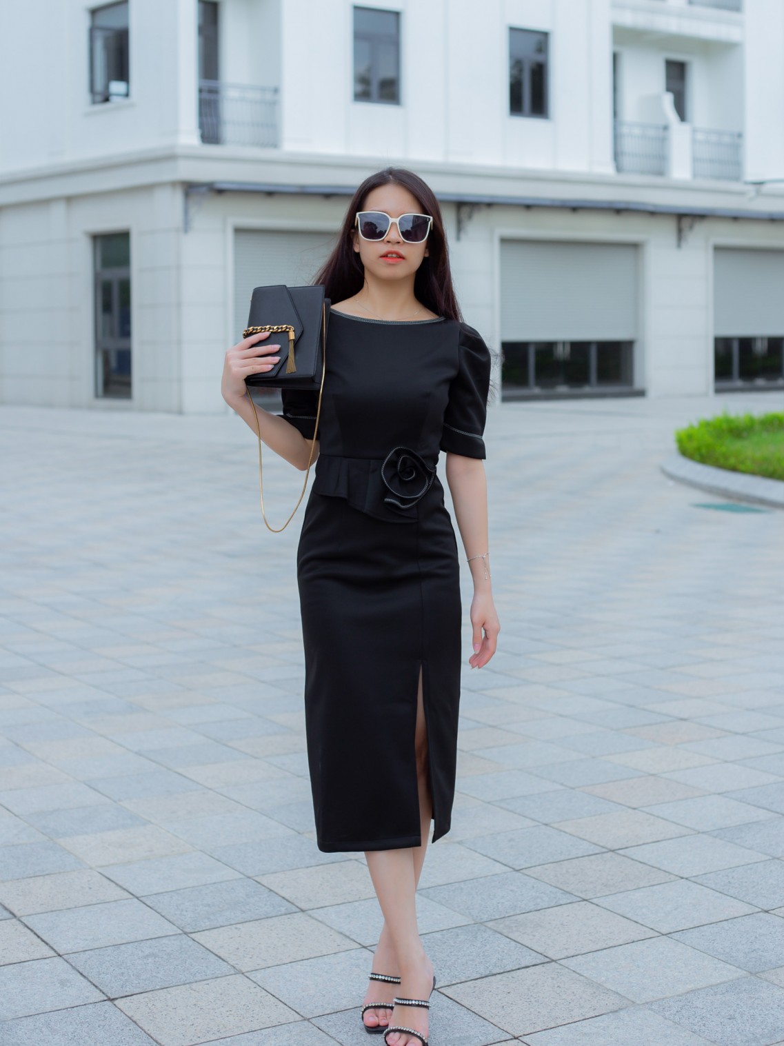 Váy peplum Body Đen S