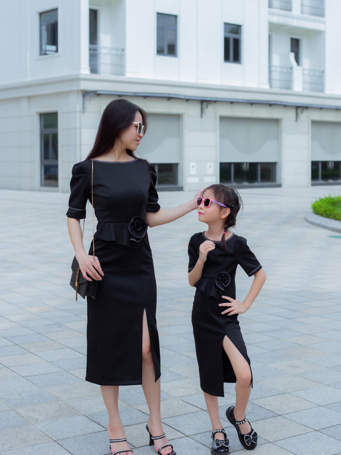 Váy peplum Body Đen XL