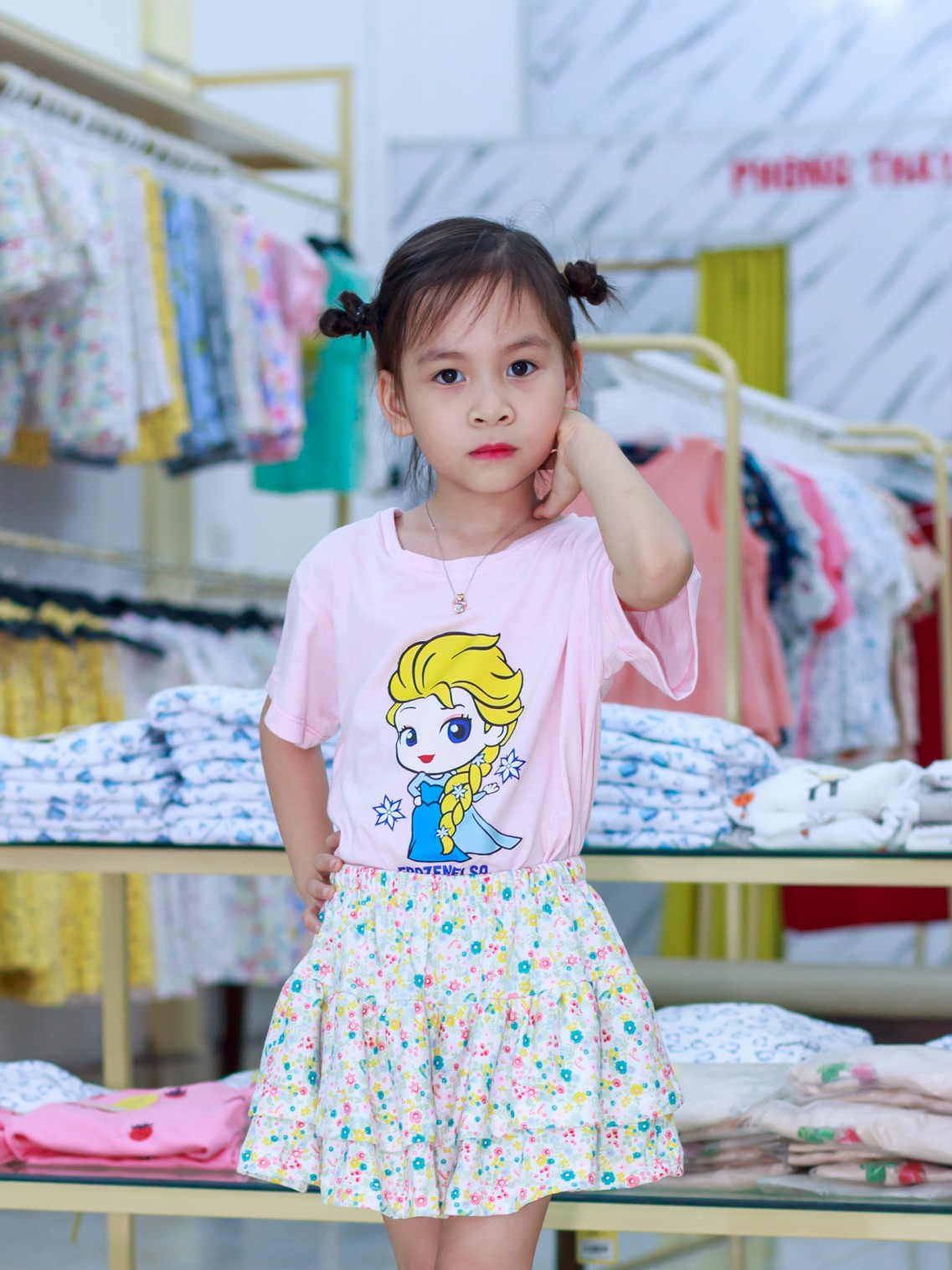 Quần váy xòe Hoa nhí 100